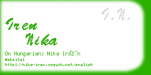 iren nika business card